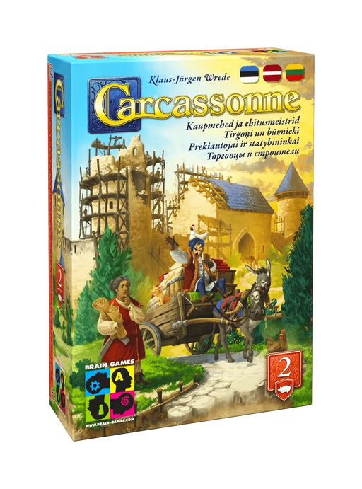 Brain Games LV Carcassonne: 2 Tirgoņi un būvnieki (Paplašinājums; 2025)