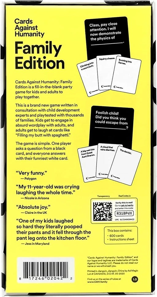 Brain Games LV Cards Against Humanity Family Edition