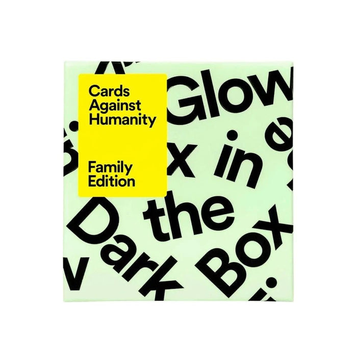 Brain Games LV galda spēles Cards Against Humanity Family Edition First Expansion Glow In The Dark Box