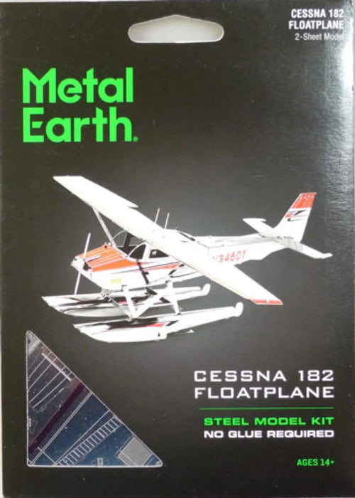 Brain Games LV Mēroga modelis Cessna 182 Floatplane, metāla konstruktors