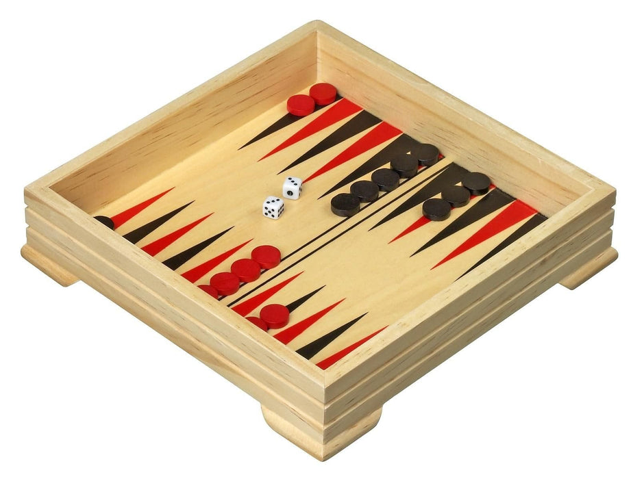 Brain Games LV galda spēles Chess-Checkers-Backgammon-Ludo, wooden