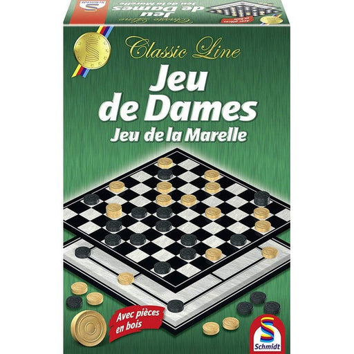 Brain Games LV galda spēles Classic Line Jeu de dames / de la Marelle