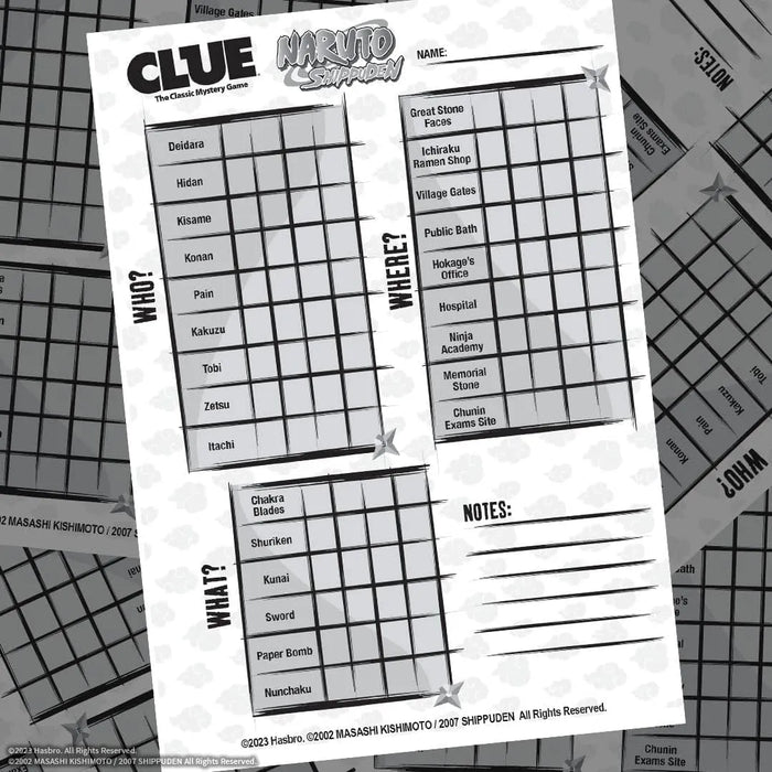 n/a Cluedo Naruto
