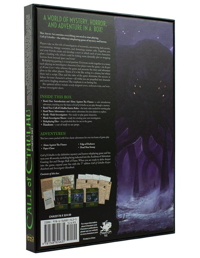 n/a galda spēles CoC RPG Starter Set