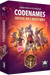 Codenames Critical Role Adventures galda spēles kaste ar krāsainu fantāzijas varoņu ilustrāciju uz purpursarkana fona.