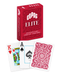 Brain Games LV COPAG 1546 ELITE 100% PLASTIC PLAYING CARDS  RED
