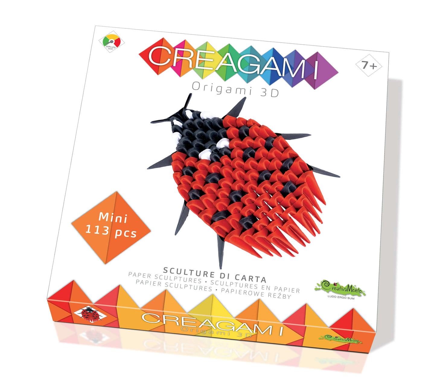 N/A Modeļi Creagami Ladybug XS origami komplekts