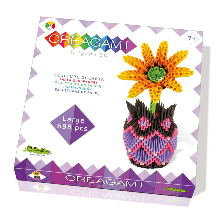 N/A Modeļi Creagami Vase with flower L origami komplekts