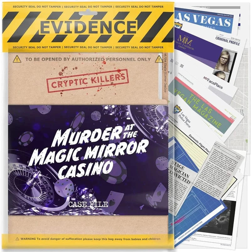 Brain Games LV Cryptic Killers Murder at the Magic Mirror Casino