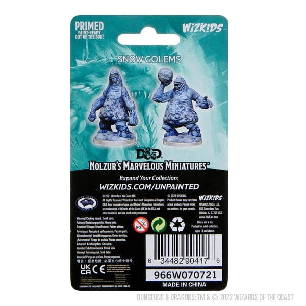 n/a D&D Nolzur´s Snow Golems