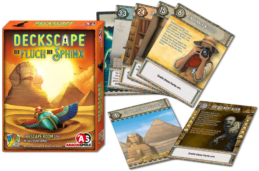 Brain-Games.lv galda spēles Deckscape: Curse of the Sphinx