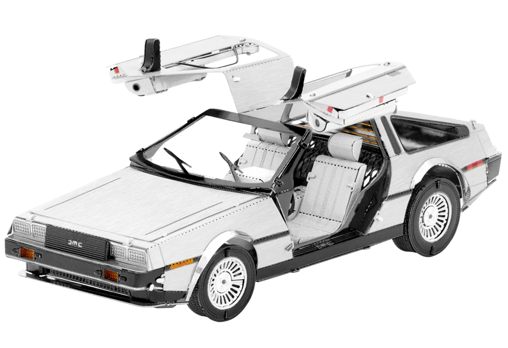 n/a Mēroga modelis DeLorean, metāla konstruktors