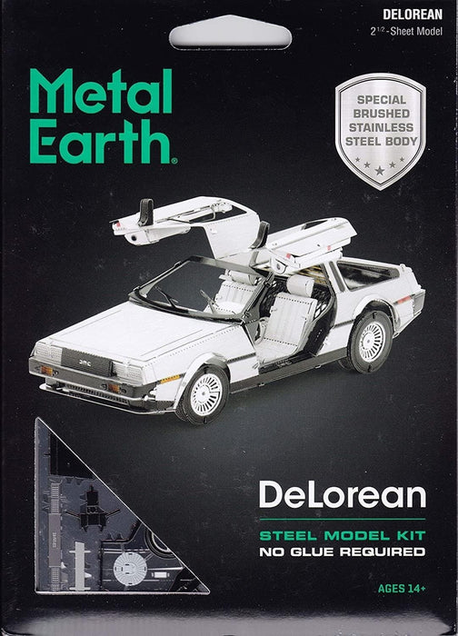 n/a Mēroga modelis DeLorean, metāla konstruktors