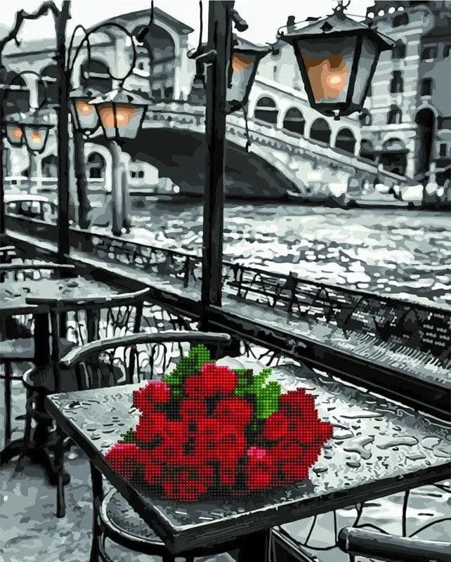 Brain Games LV Diamond mosaic - Roses in the rain