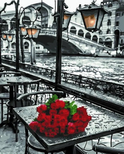 Brain Games LV Diamond mosaic - Roses in the rain