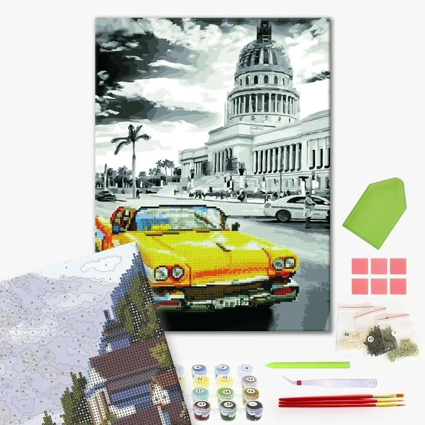 Brain Games LV Diamond mosaic - Yellow retro