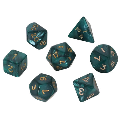 Brain Games LV Dice set (Green marble/pearl)