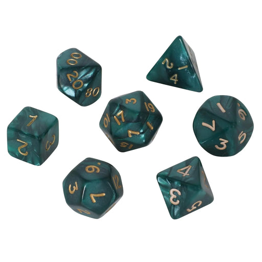 Brain Games LV Dice set (Green marble/pearl)