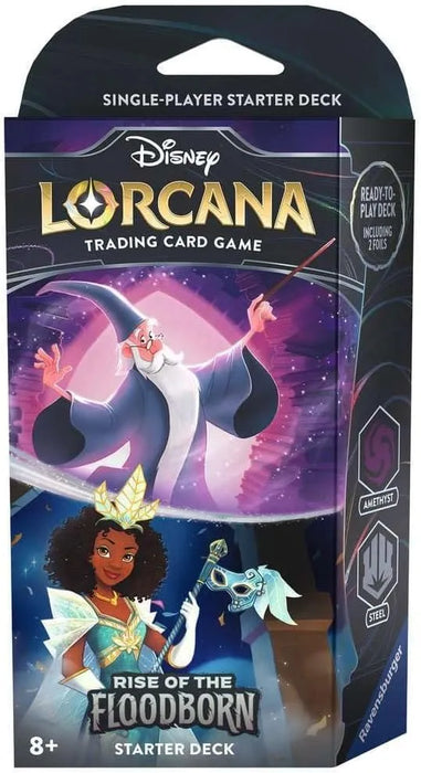 n/a n/a Disney Lorcana: Rise of the Floodborn TCG Starter Deck Amethyst & Steel
