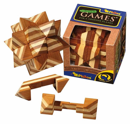 Brain Games LV Prāta mežģi Display Bamboo Puzzle #4