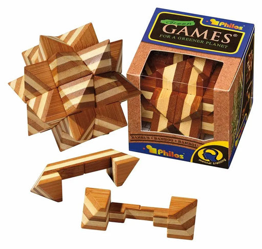 Brain Games LV Prāta mežģi Display Bamboo Puzzle #4