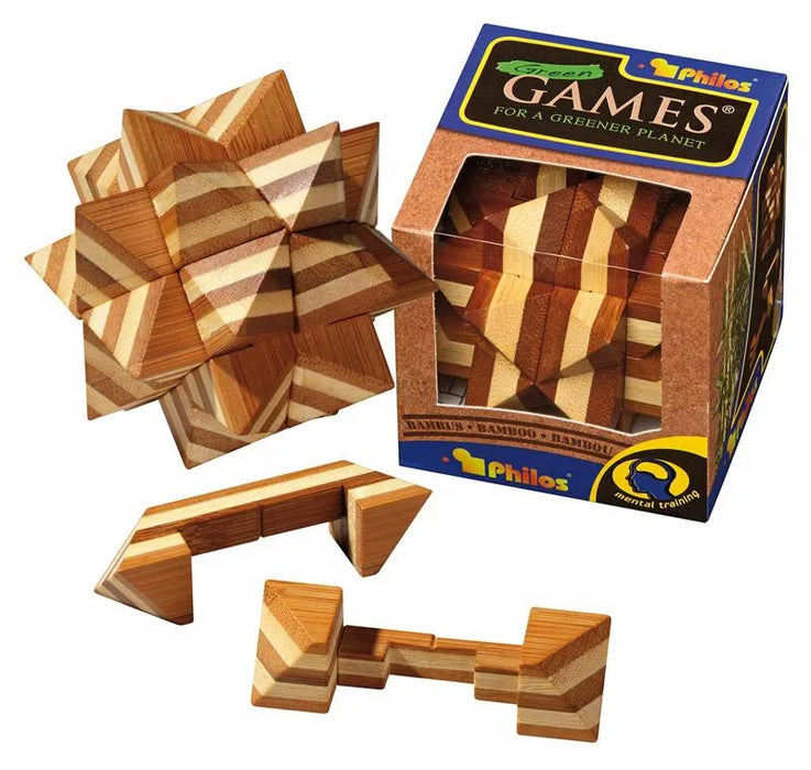 Brain Games LV Prāta mežģi Display Bamboo Puzzle #4