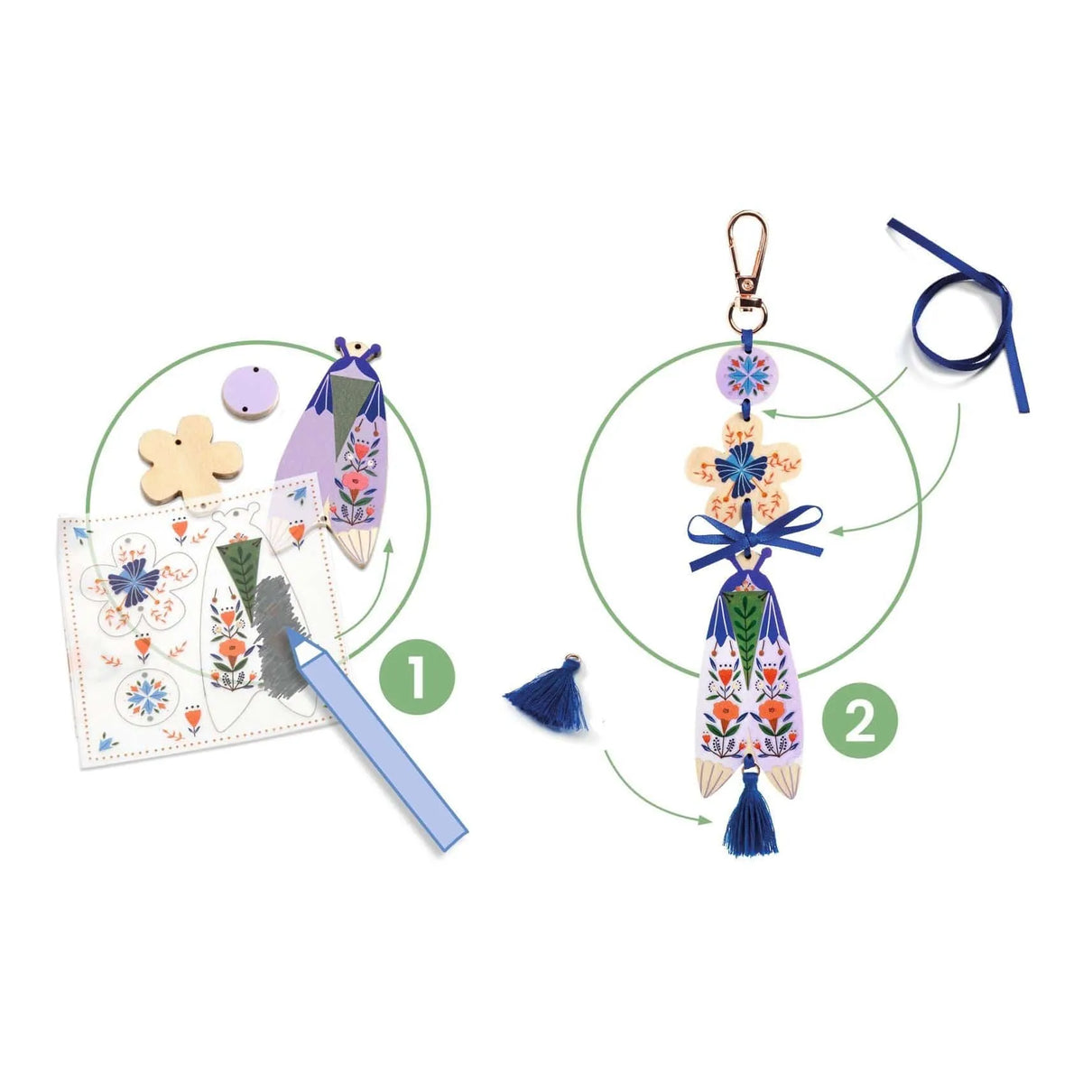 Brain Games LV DIY - Bag charms - Butterflies