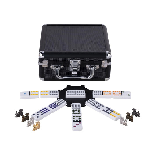Domino D12 'Mexican Train' BLACK aluminium case