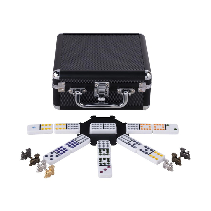 Domino D12 'Mexican Train' BLACK aluminium case