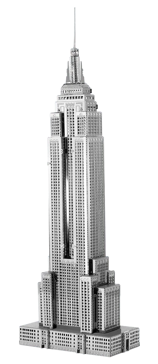 Brain Games LV Mēroga modelis Empire State Building, Premium Series metāla konstruktors