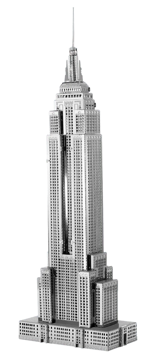 Brain Games LV Mēroga modelis Empire State Building, Premium Series metāla konstruktors