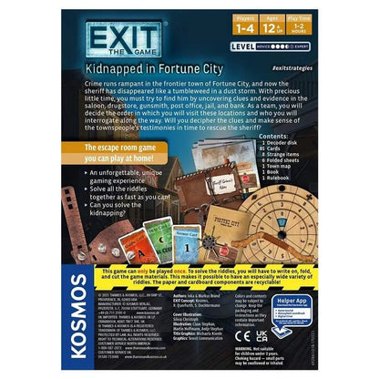 Brain Games LV galda spēles EXIT: Kidnapped in Fortune City