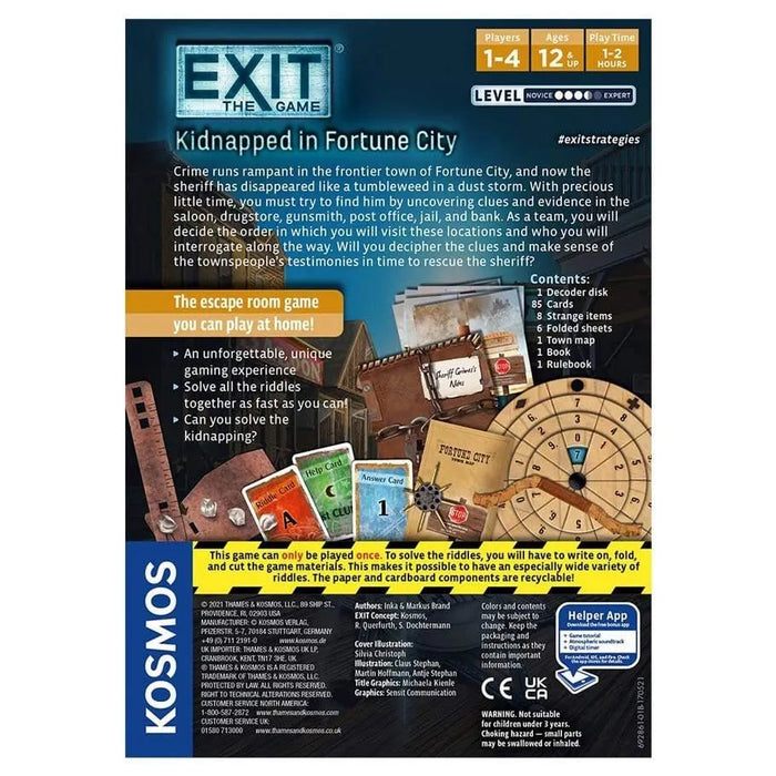 Brain Games LV galda spēles EXIT: Kidnapped in Fortune City