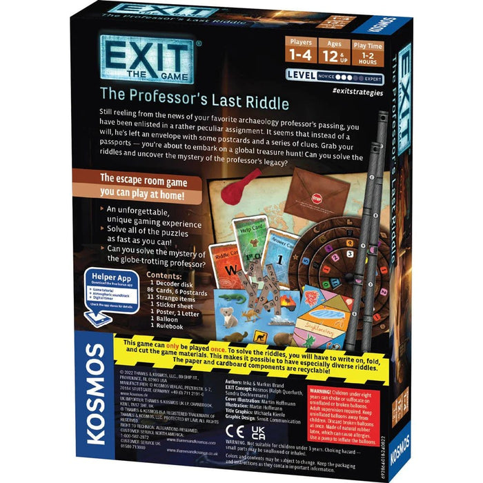 Brain Games LV Exit: The Professors Last Riddle