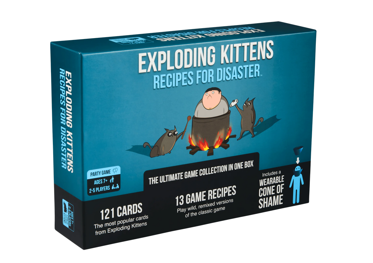 Brain Games LV galda spēles Exploding Kittens Recipes For Disaster