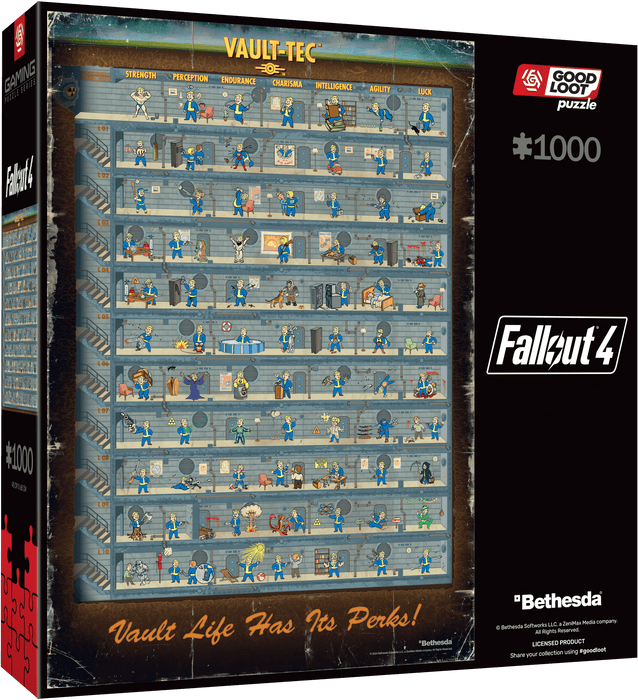 Brain Games LV Fallout 4 Perk Poster Puzzle 1000 pcs