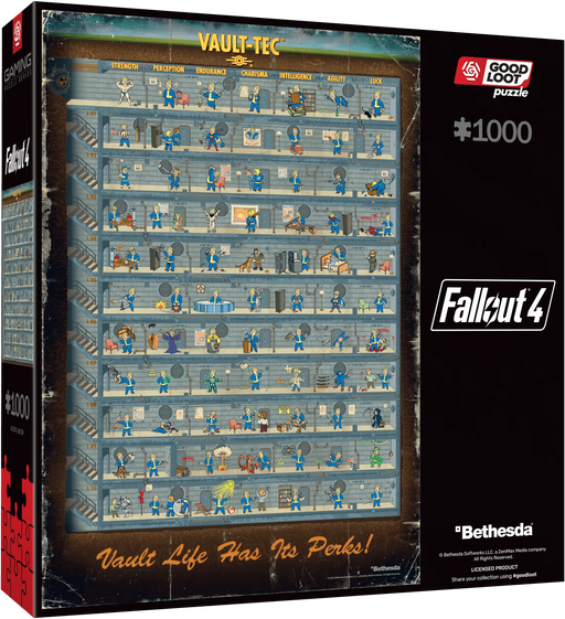 Brain Games LV Fallout 4 Perk Poster Puzzle 1000 pcs