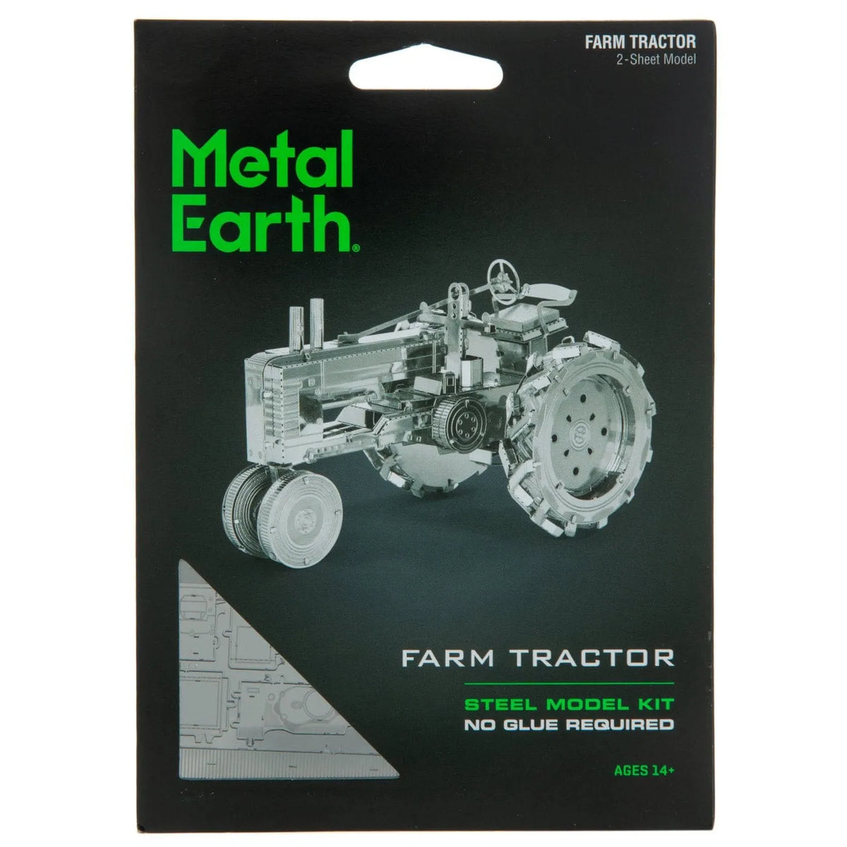 Brain Games LV Mēroga modelis Farm Tractor, metāla konstruktors