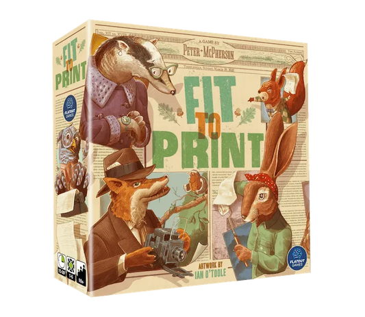 Brain Games galda spēles Fit to Print, Kickstarter Edition