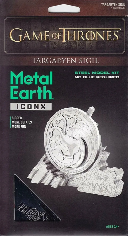 Brain Games LV Mēroga modelis Game of Thrones: Targaryen Sigil, Premium Series metāla konstruktors