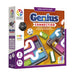 Galda spēle Genius Connection ar krāsainiem plastmasas elementiem, spēles laukumiem un diviem skaitļu kauliņiem kastē.