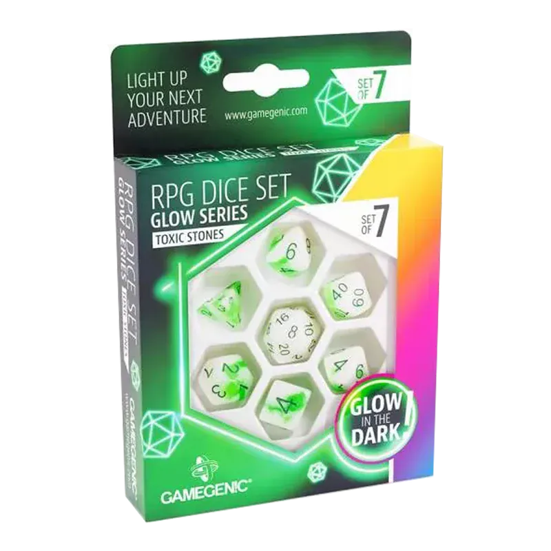 n/a Glow Venom Stones RPG DiceSet (7)