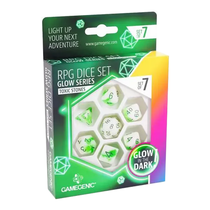 n/a Glow Venom Stones RPG DiceSet (7)