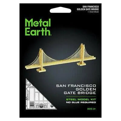 Brain Games LV Mēroga modelis Golden Gate Bridge, Gold Version, metāla konstruktors