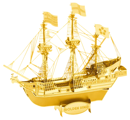 Brain Games LV Mēroga modelis Golden Hind, Gold Version, metāla konstruktors