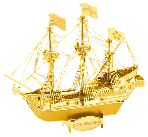 Brain Games LV Mēroga modelis Golden Hind, Gold Version, metāla konstruktors