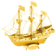 Brain Games LV Mēroga modelis Golden Hind, Gold Version, metāla konstruktors