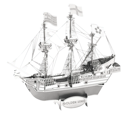Brain Games LV Mēroga modelis Golden Hind, metāla konstruktors