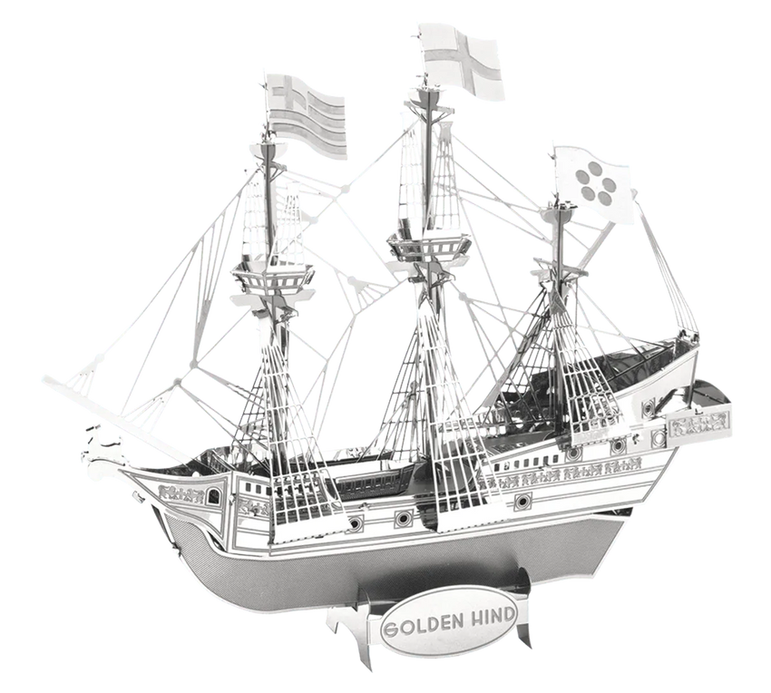 Brain Games LV Mēroga modelis Golden Hind, metāla konstruktors