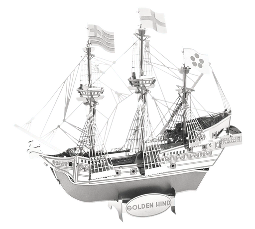 Brain Games LV Mēroga modelis Golden Hind, metāla konstruktors